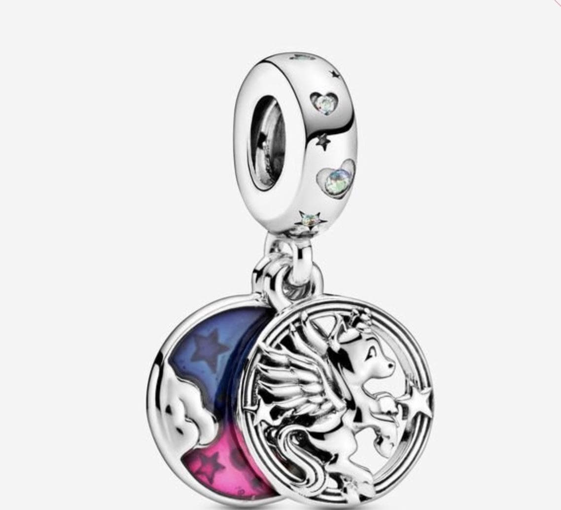 Pandora Charm pendente doppio Unicorno magico