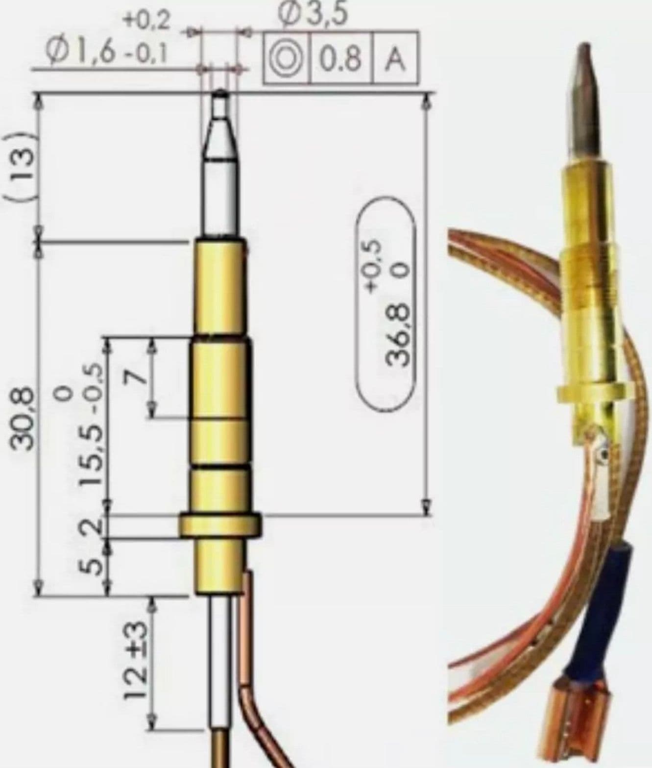 Termocoppia valvola di sicurezza cucina Franke gas Opera 133.0042.249 1981840 in prodotto EuroStore07 - Alatri, commercioVirtuoso.it