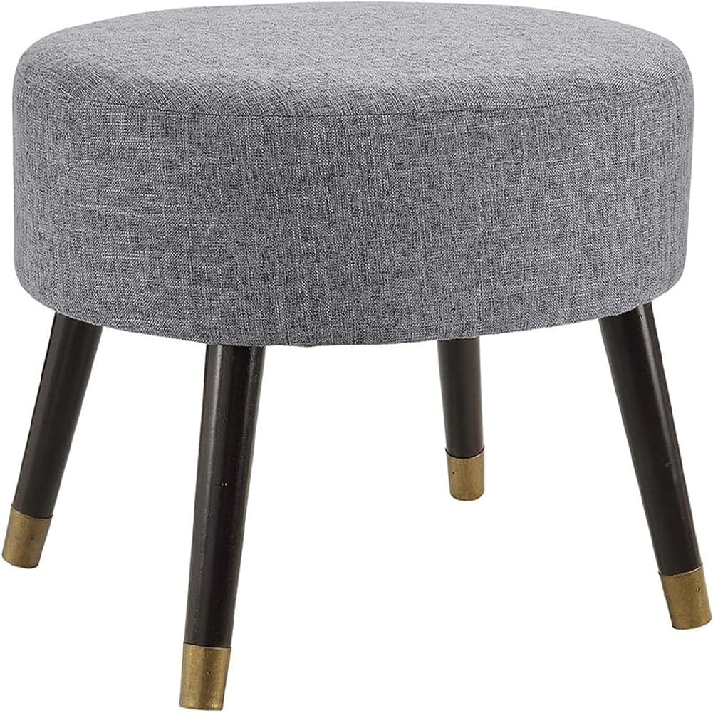Pouf Sgabello 56x46 H 43cm Design Moderno Tessuto Grigio e Gambe in Legno in  Danyx - Casoria, commercioVirtuoso.it