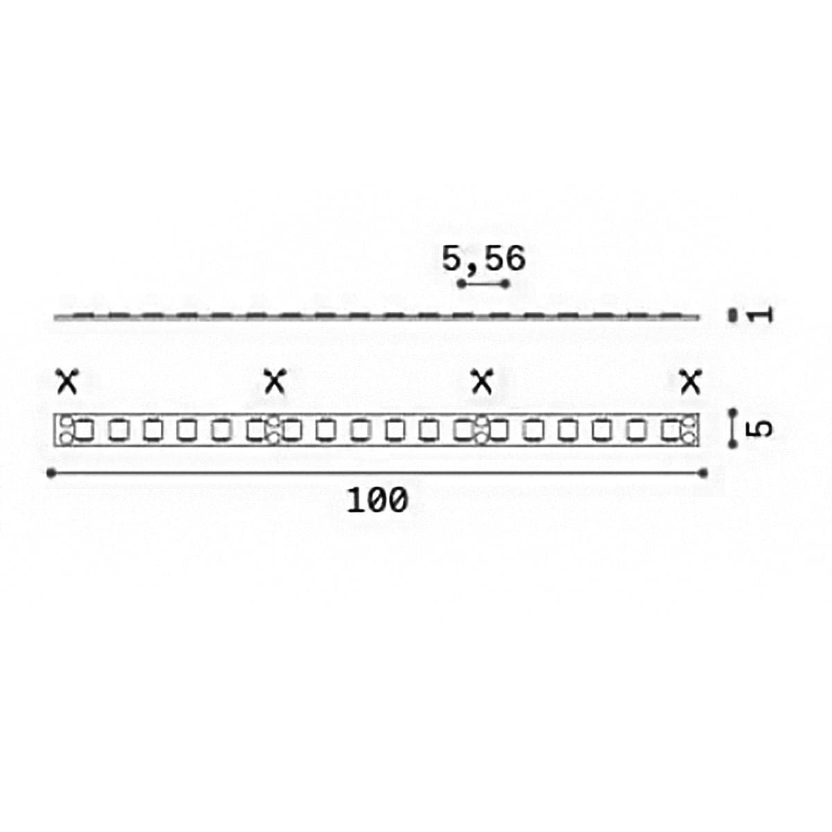 Nastro flessibile acciaio completa di striscia led Ideal Lux TESI 8MM 344881 NERO 10MT IP20 in Strisce LED Lampadari Bartalini - Colle di Val d’Elsa, commercioVirtuoso.it