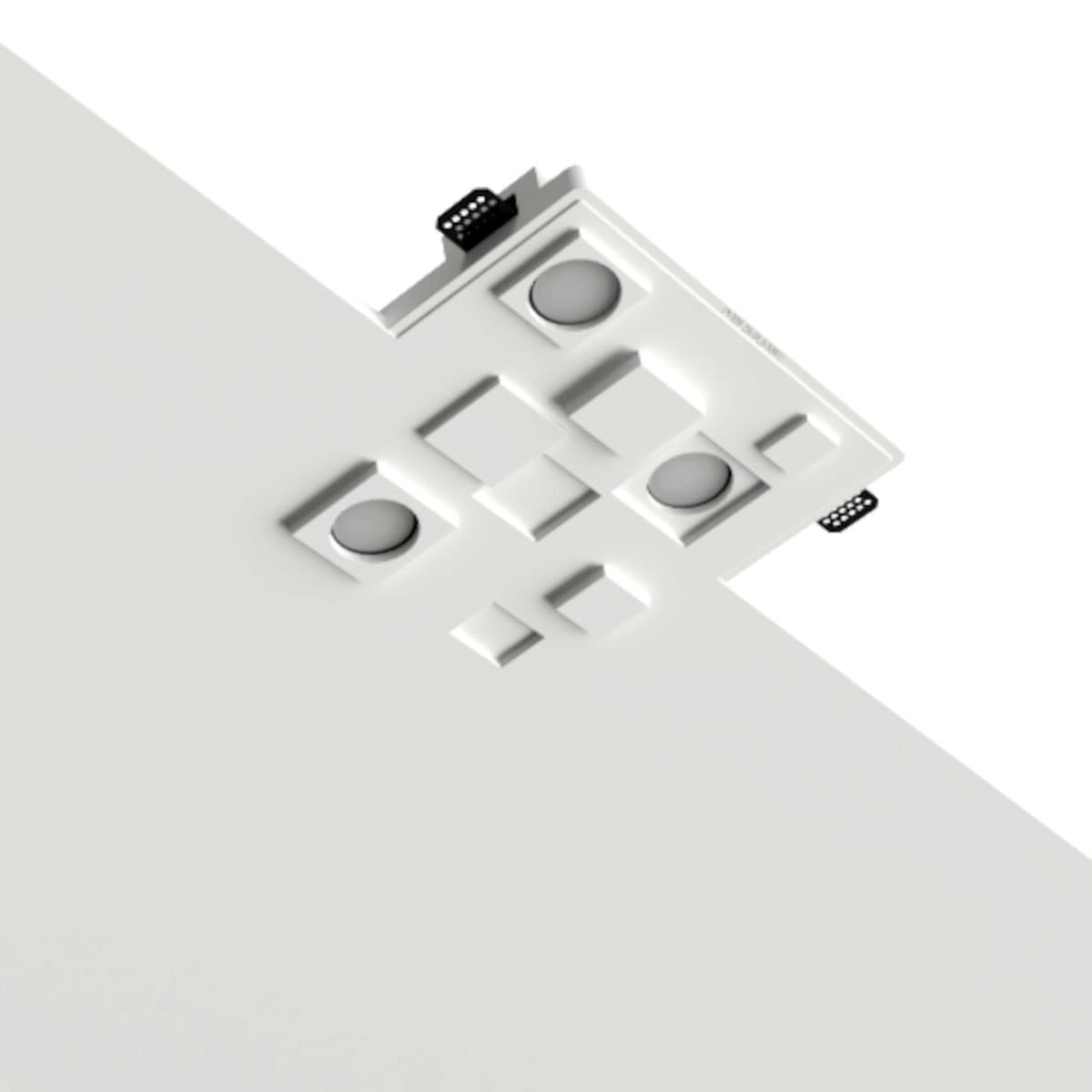 Faretto incasso Lampadari Bartalini OGNIR FP45 GU10 LED gesso verniciabile in Faretti da muro Lampadari Bartalini - Colle di Val d’Elsa, commercioVirtuoso.it