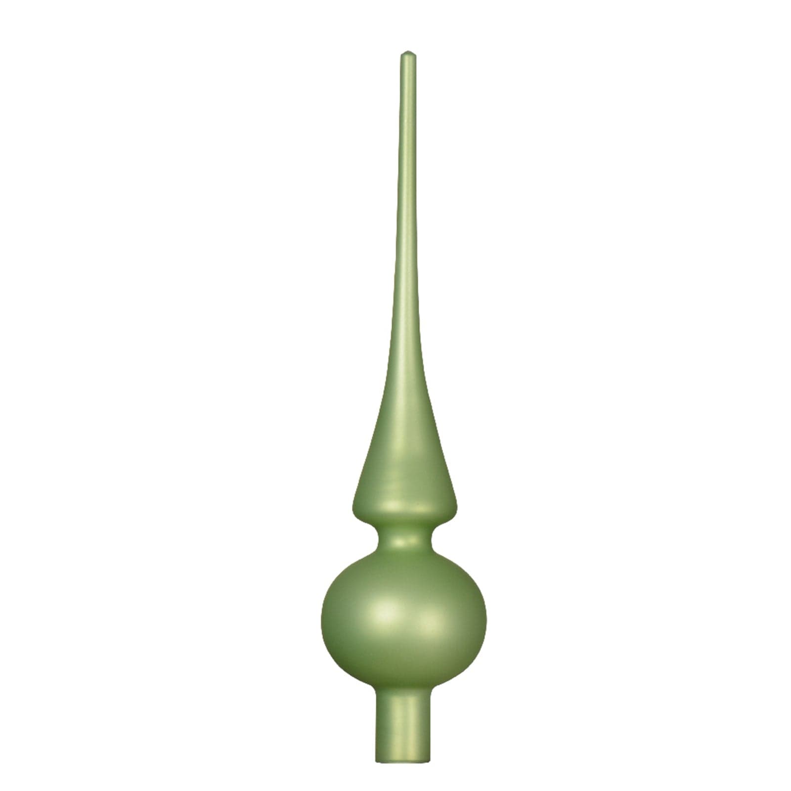 Puntale per albero di Natale con sfere in vetro verde decorazione e addobbo da 26 cm - 6