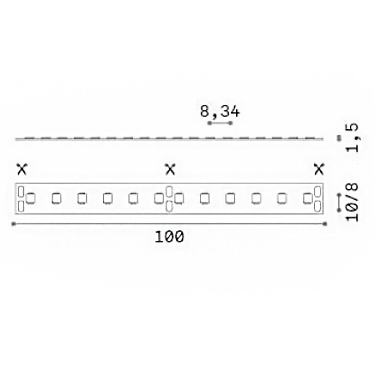Nastro flessibile acciaio completa di striscia led Ideal Lux TESI 20MM 302263 NERO 5MT 50W IP20 in Nastri LED Lampadari Bartalini - Colle di Val d’Elsa, commercioVirtuoso.it