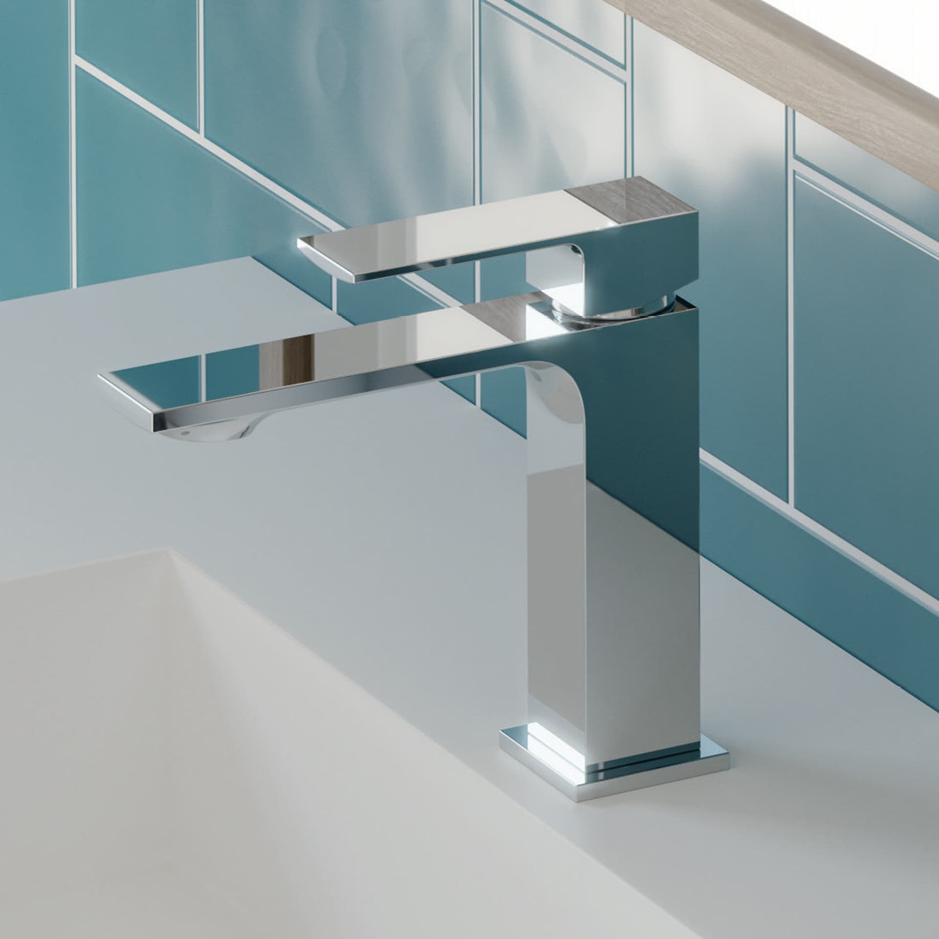 Miscelatore lavabo quadrato di design TBOL in Rubinetti per lavandini bagno Mondialshop - Parabiago, commercioVirtuoso.it