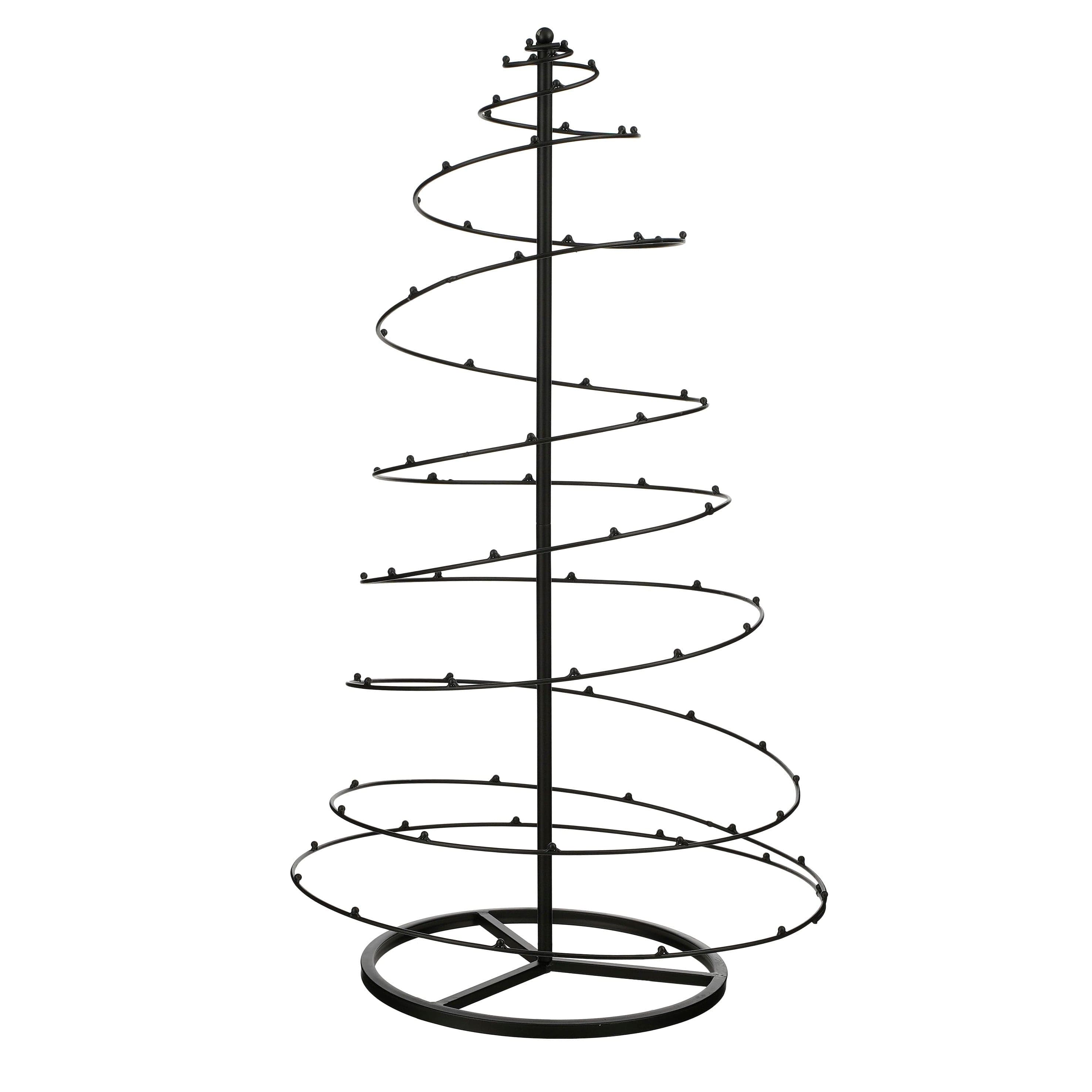 Albero appendiabiti ornamentale nero per decorazioni natalizie - 4