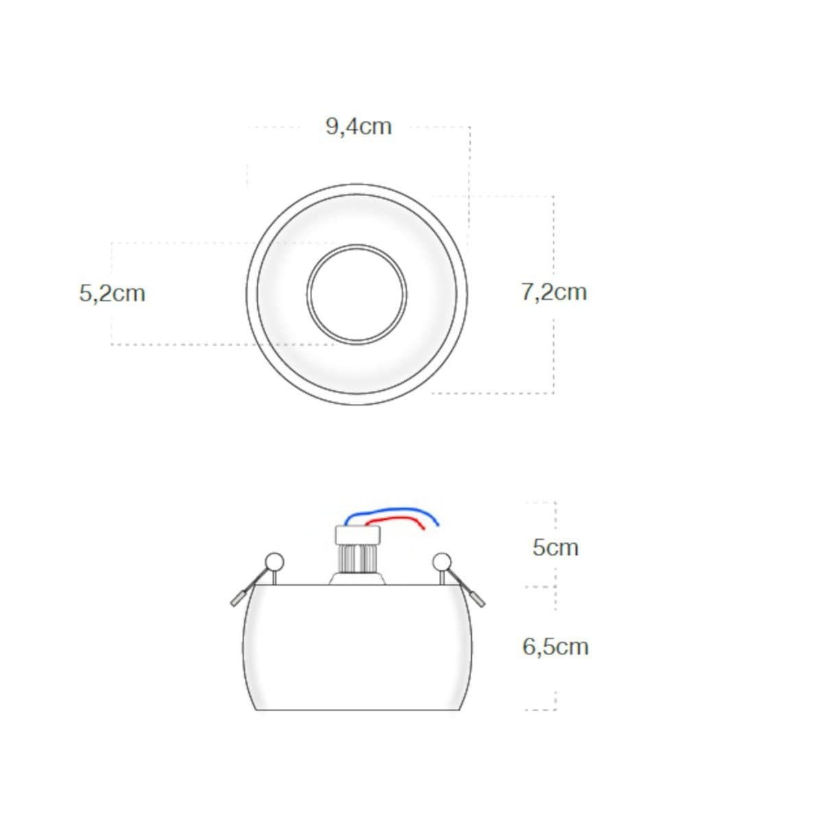 Faretto incasso Lampadari Bartalini DIRBYH R GU10 LED gesso verniciabile in Faretti da muro Lampadari Bartalini - Colle di Val d’Elsa, commercioVirtuoso.it