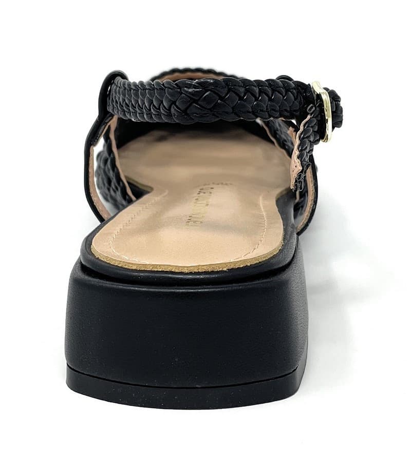 Francesco Milano slingback donna in rafia nero E08 04P in Scarpe col tacco Teresi Calzature - Marsala, commercioVirtuoso.it