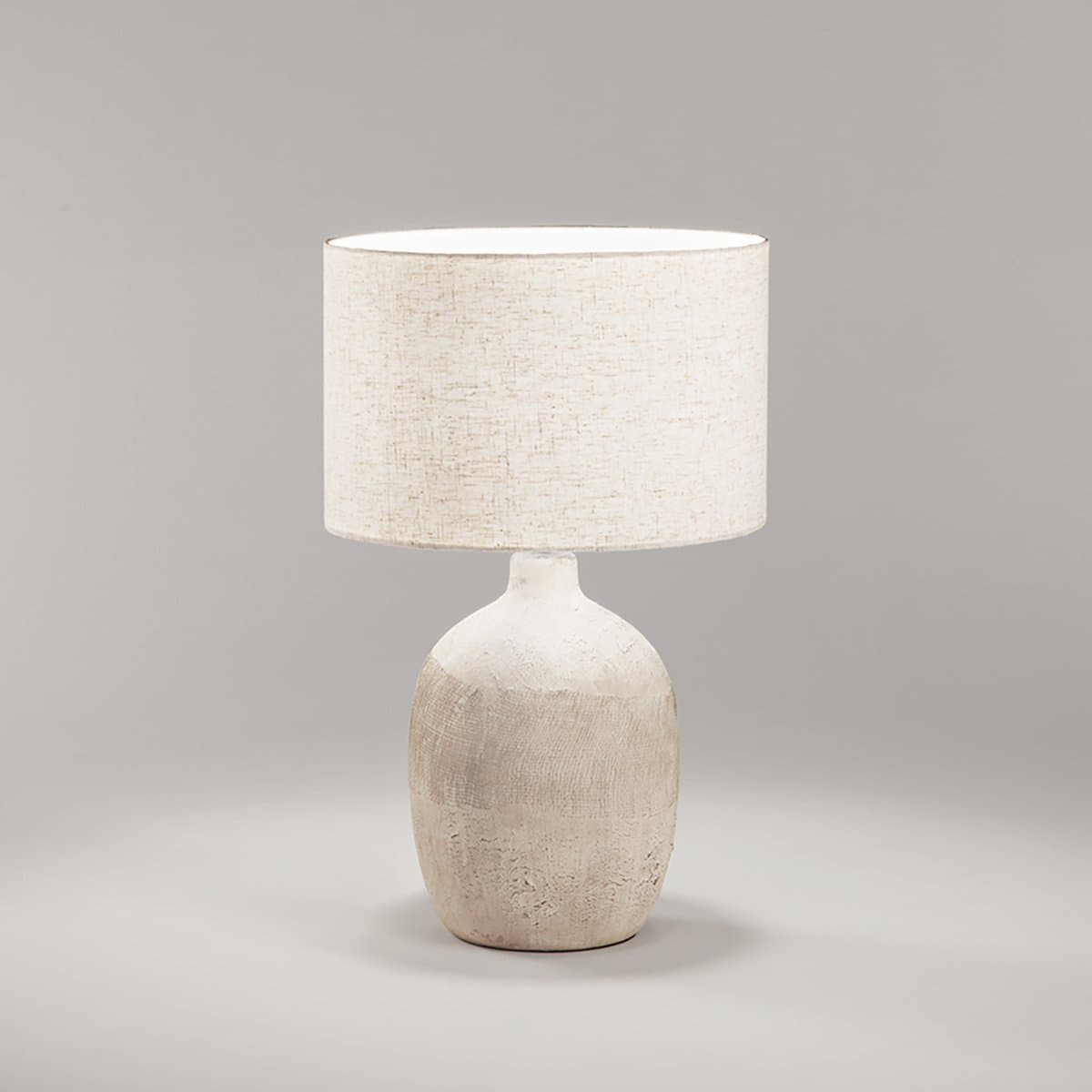 Abat-jour ceramica Perenz TRIBALE 8287 BG E27 LED paralume tessuto ruvido in Lampade da tavolo e abat-jour Lampadari Bartalini - Colle di Val d’Elsa, commercioVirtuoso.it