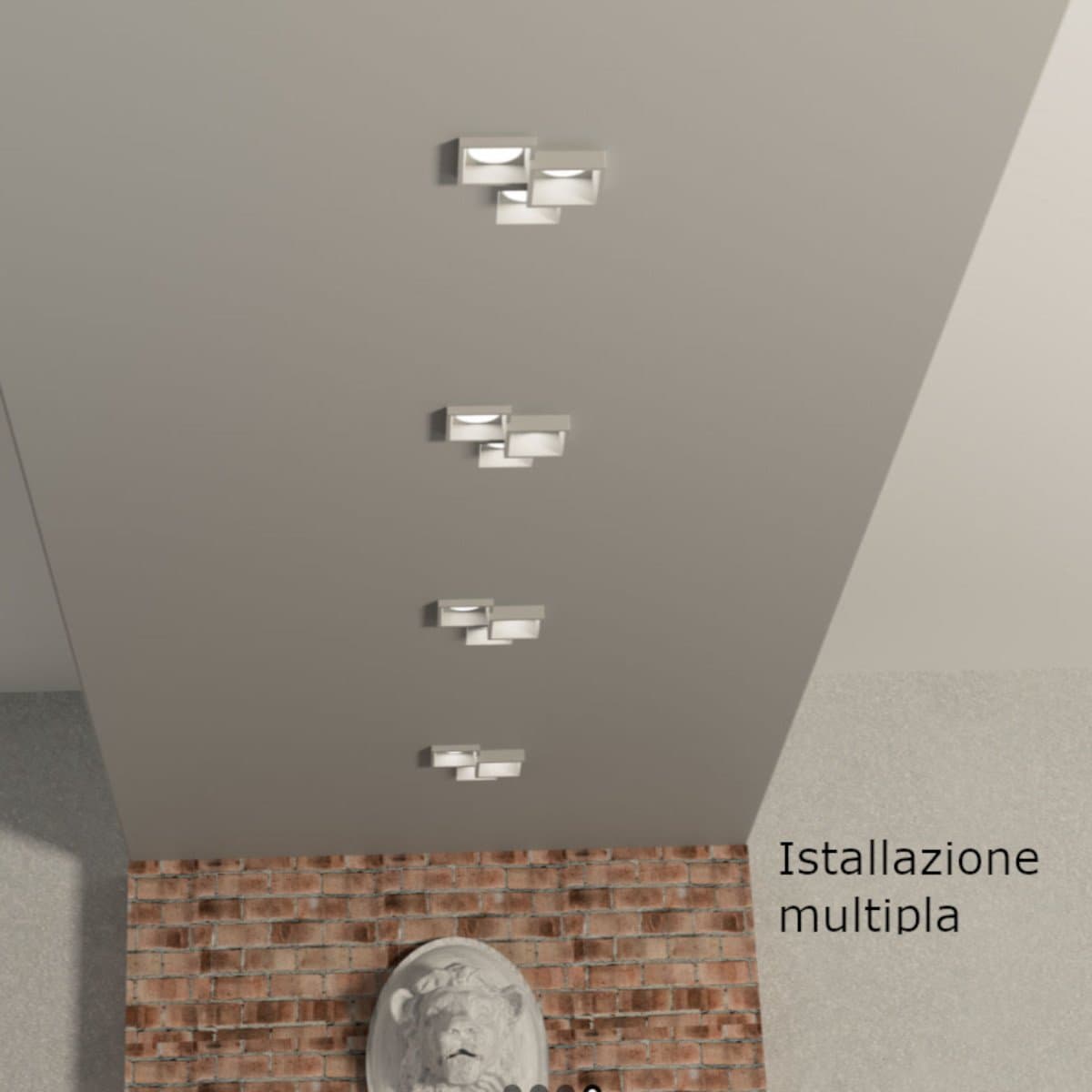 Faretto incasso Lampadari Bartalini OBUC 3 FP43 GX53 LED gesso verniciabile in Faretti da muro Lampadari Bartalini - Colle di Val d’Elsa, commercioVirtuoso.it