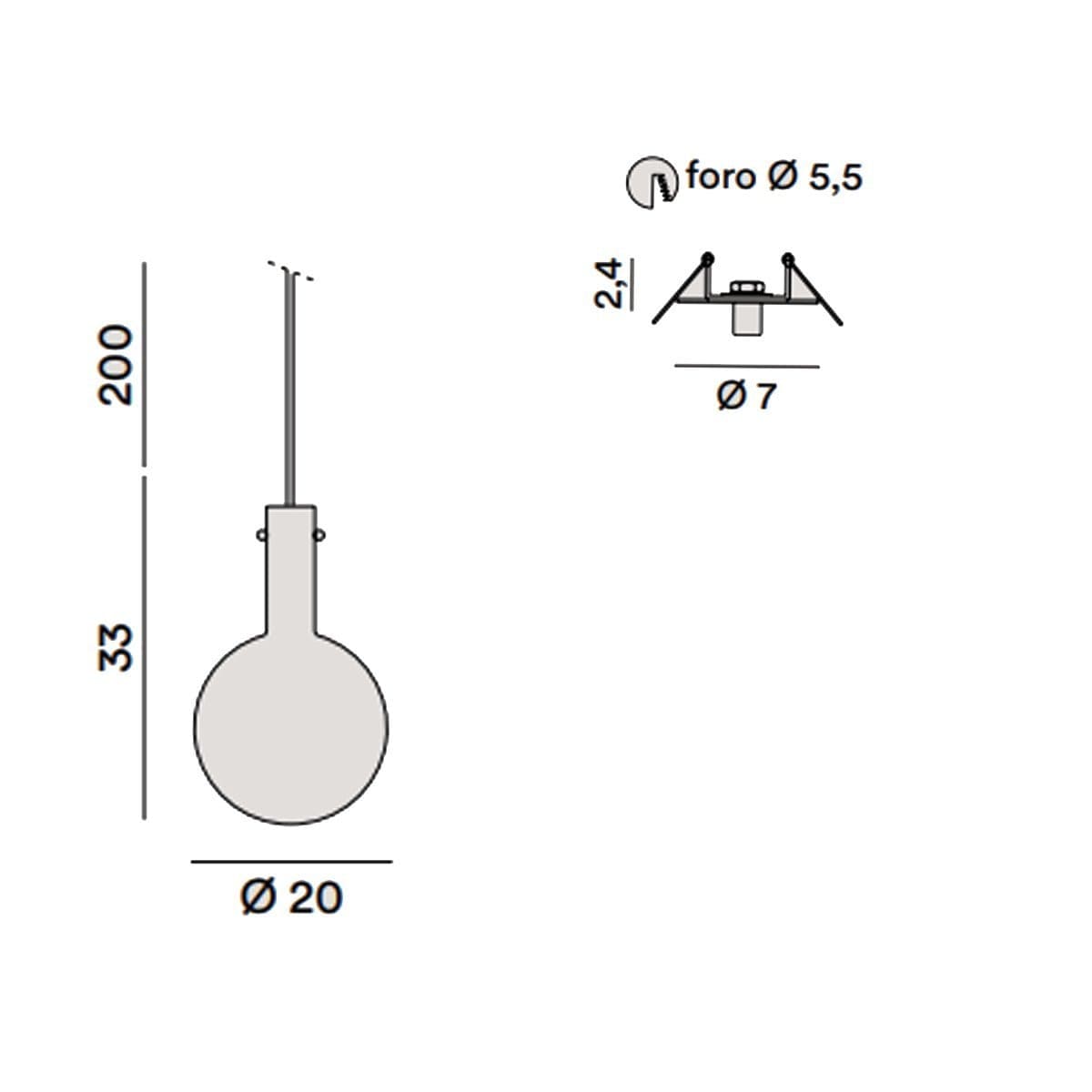 Lampadario incasso Perenz AMPOLLA 8310 SP LC 8029 CR LED 5W 3000K 340LM controsoffitto in Plafoniere Lampadari Bartalini - Colle di Val d’Elsa, commercioVirtuoso.it