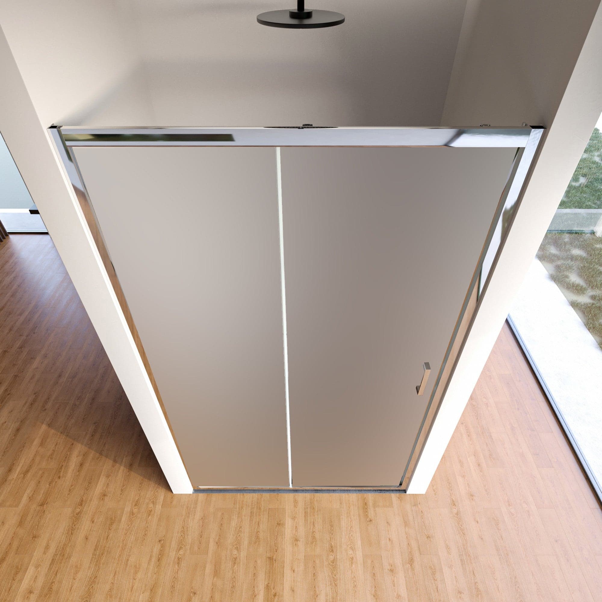 Porta doccia apertura scorrevole opaca 6mm H195 AGATA in Porte doccia Mondialshop - Parabiago, commercioVirtuoso.it