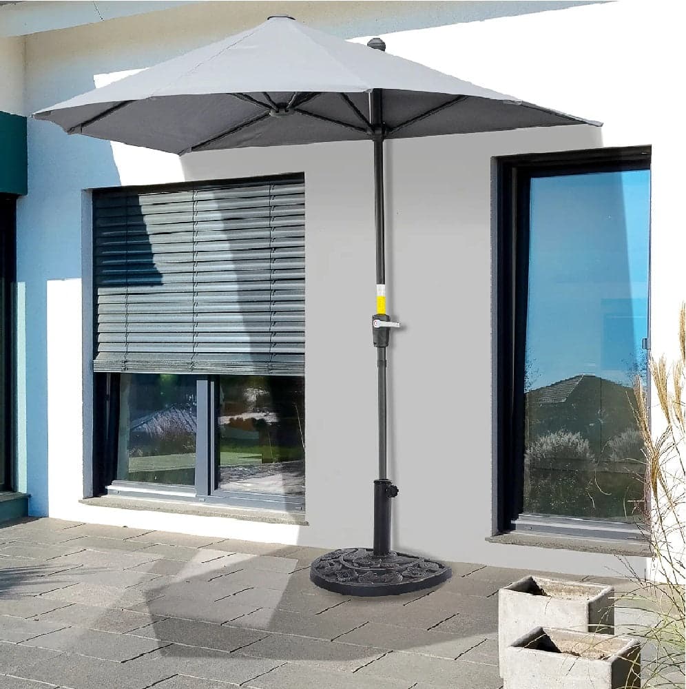 Base per Ombrellone da Giardino Semitondo Palo 38/48mm 9.2Kg Cemento e Abs in Basi e supporti per ombrelloni Danyx - Casoria, commercioVirtuoso.it