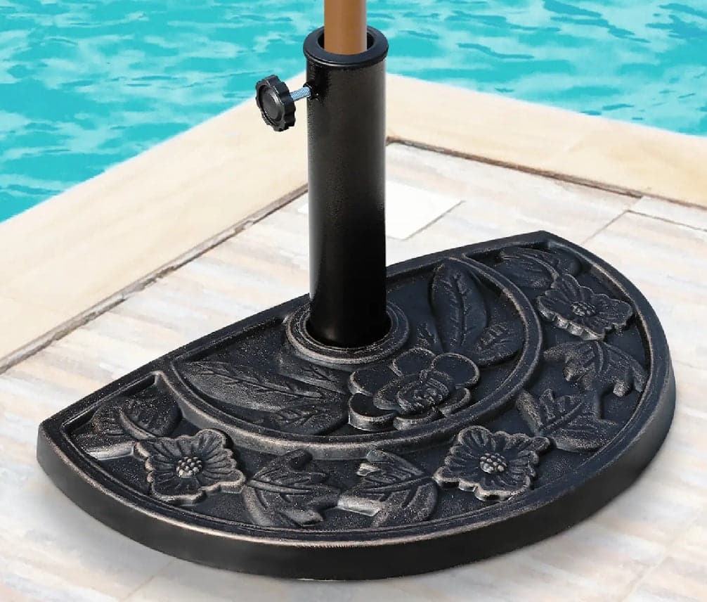 Base per Ombrellone da Giardino Semitondo Palo 38/48mm 9.2Kg Cemento e Abs in Basi e supporti per ombrelloni Danyx - Casoria, commercioVirtuoso.it