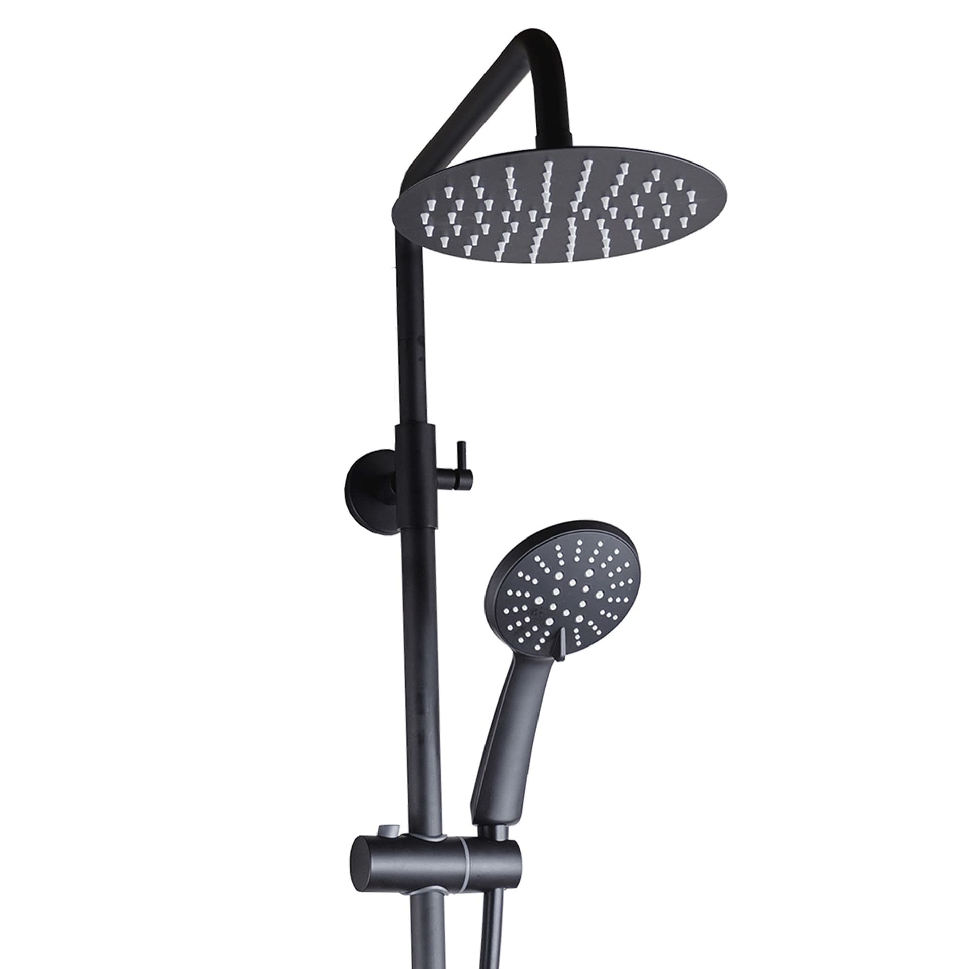 Colonna doccia nera opaca con miscelatore soffione 20cm POP in Rubinetti per vasca Mondialshop - Parabiago, commercioVirtuoso.it