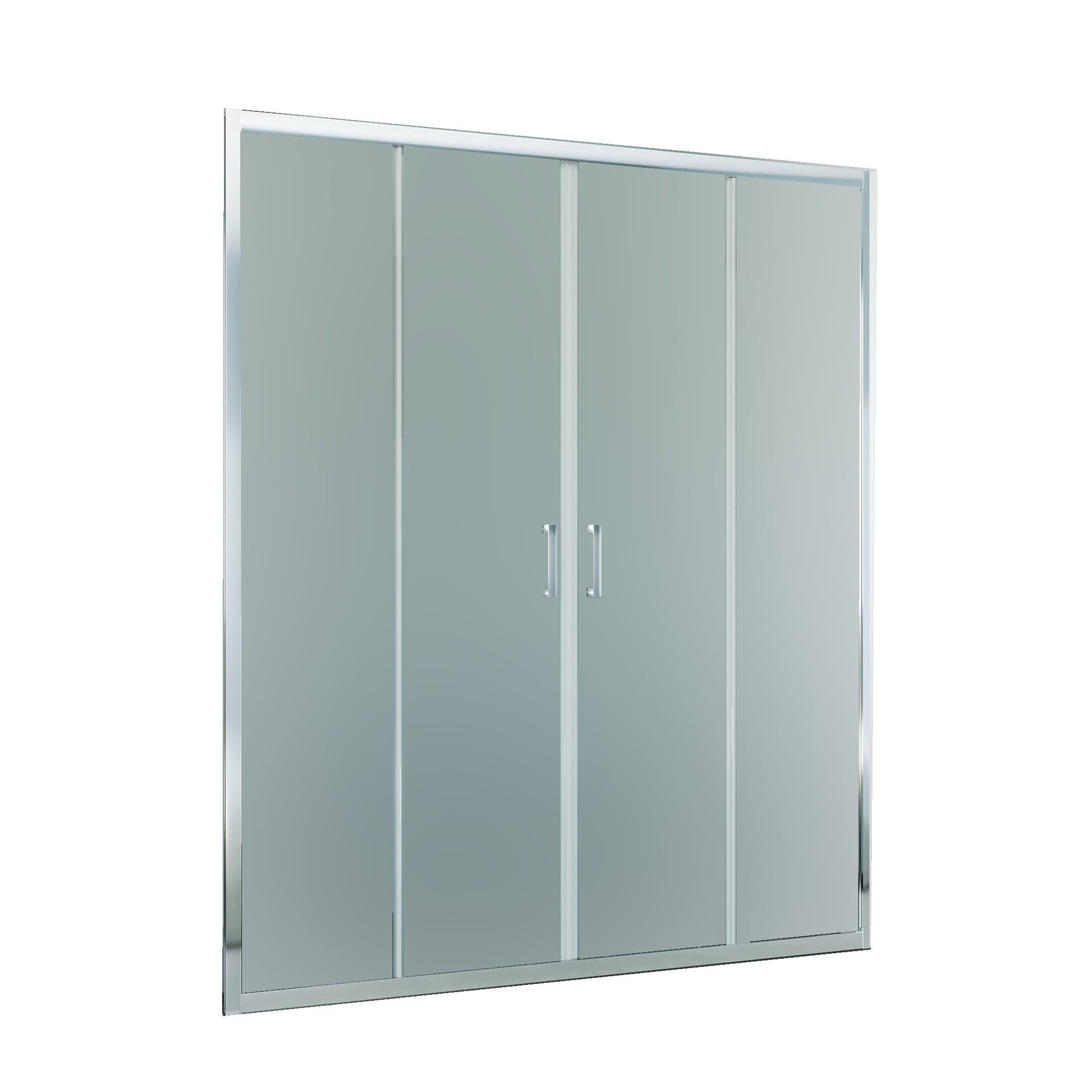 Porta doccia scorrevole ingresso centrale opaca 6mm H195 AGATA in Porte doccia Mondialshop - Parabiago, commercioVirtuoso.it