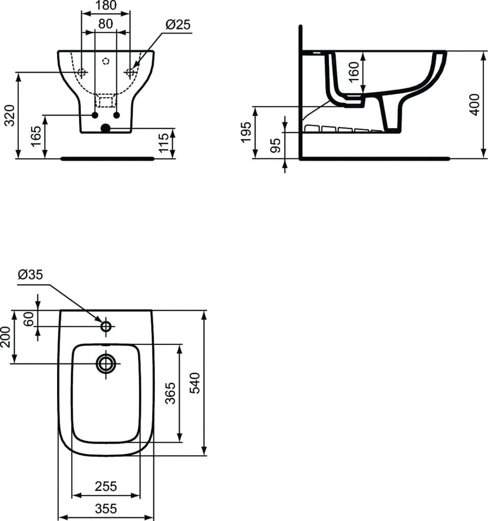 Bidet Sospeso Life A Ideal Standard Bianco T471801 in Bidet Mondialshop - Parabiago, commercioVirtuoso.it
