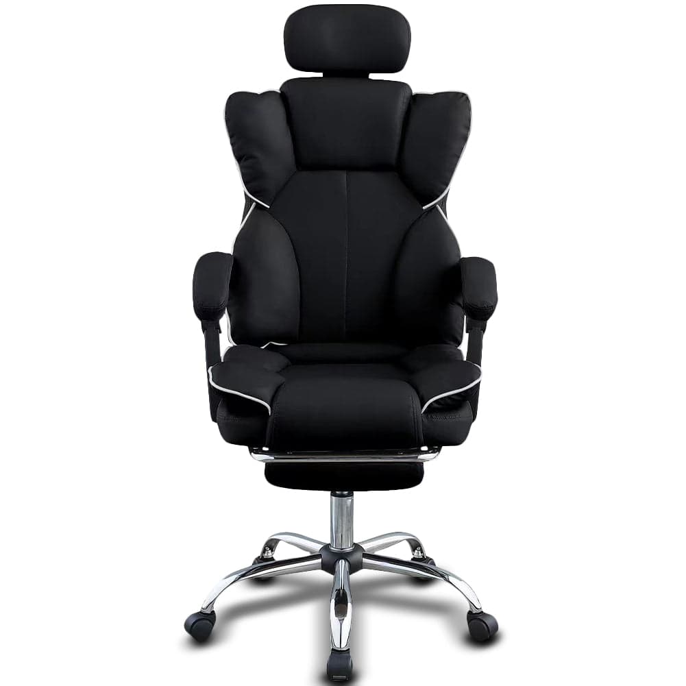 Poltrona Sedia Ufficio Dirigenziale con Poggiapiedi Ergonomica Reclinabile Nero in Sedie da scrivania Danyx - Casoria, commercioVirtuoso.it