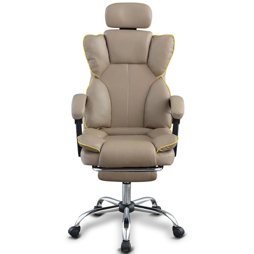 Poltrona Sedia Ufficio Dirigenziale con Poggiapiedi Ergonomica Reclinabile Fango in Sedie da scrivania Danyx - Casoria, commercioVirtuoso.it