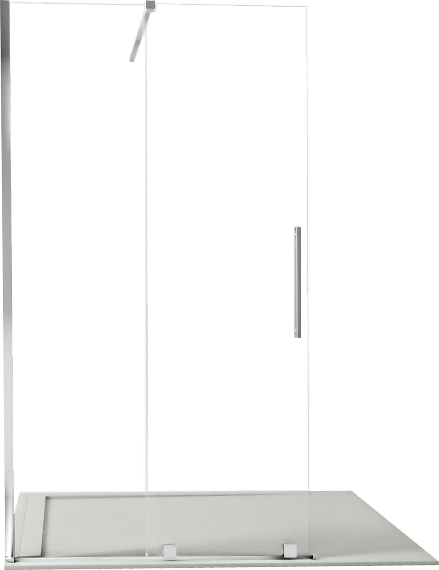 Walk In parete doccia scorrevole senza profili trasparente 8mm h200 BRENTA in Box doccia Mondialshop - Parabiago, commercioVirtuoso.it