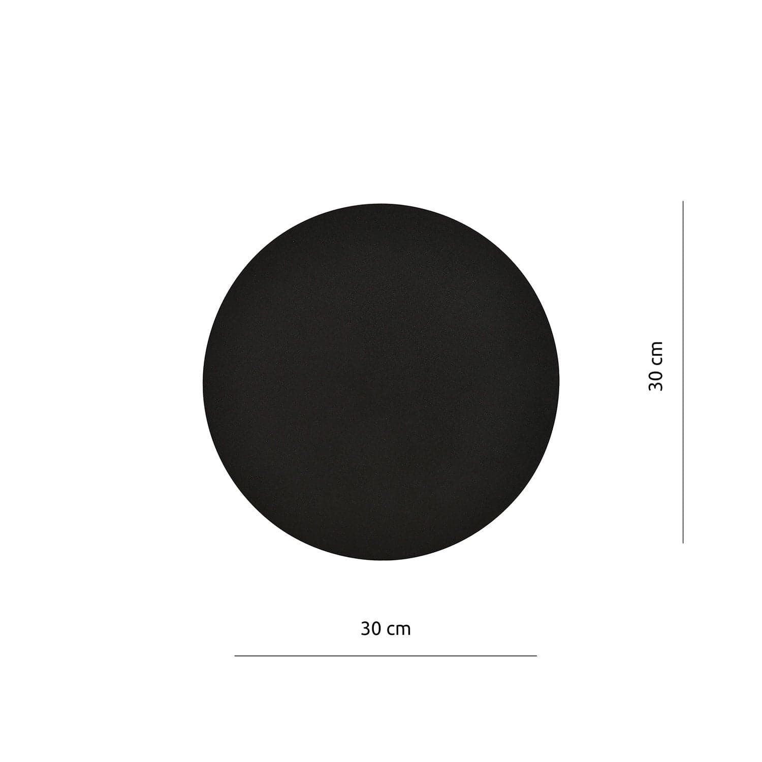 Applique Minimal Tonda 1 Luce Indiretta Form In Acciaio Nero in Applique LuceArt - Montecorvino Pugliano, commercioVirtuoso.it