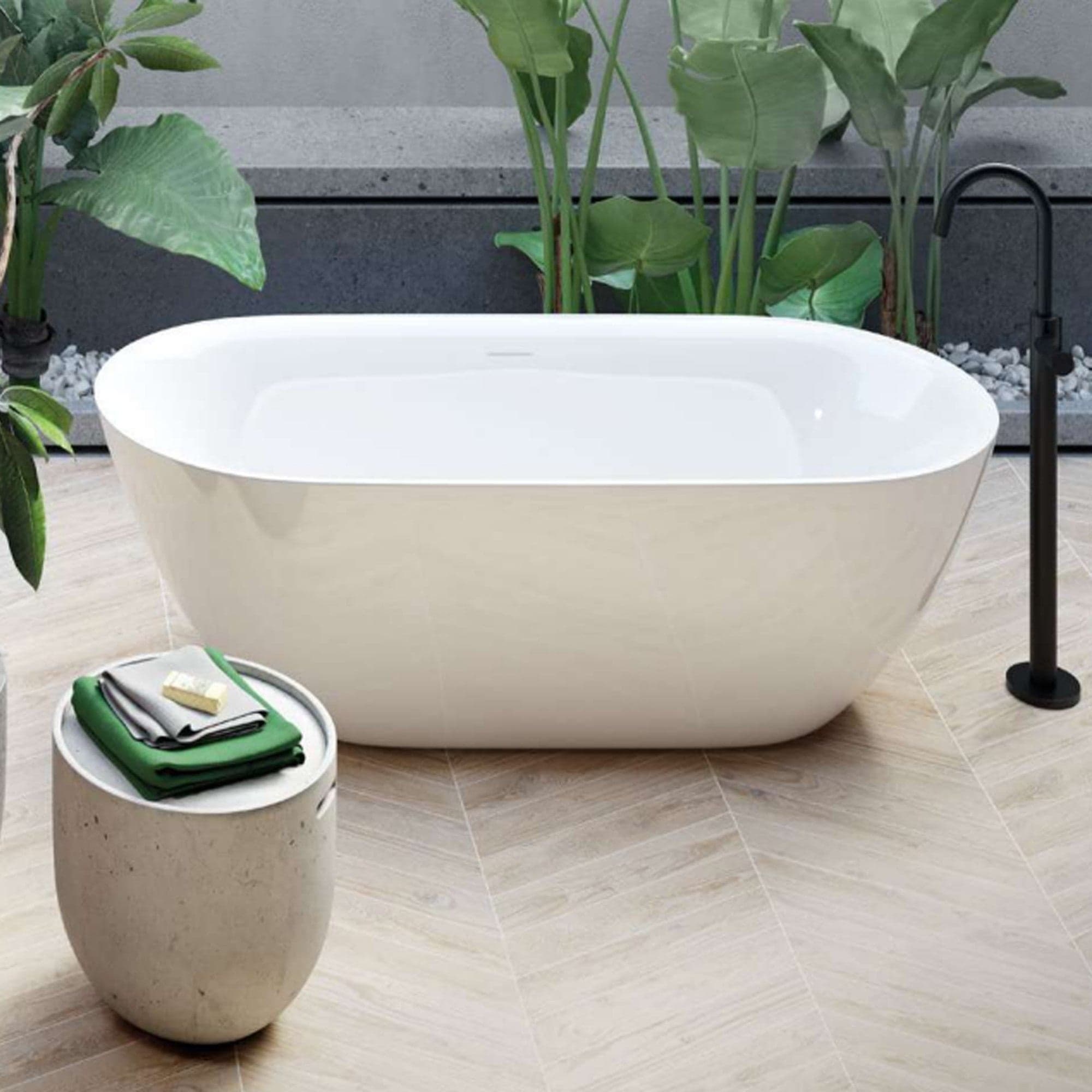 Vasca da bagno ovale moderna design centro stanza 170x80 SUPERBA in Lavabi Mondialshop - Parabiago, commercioVirtuoso.it