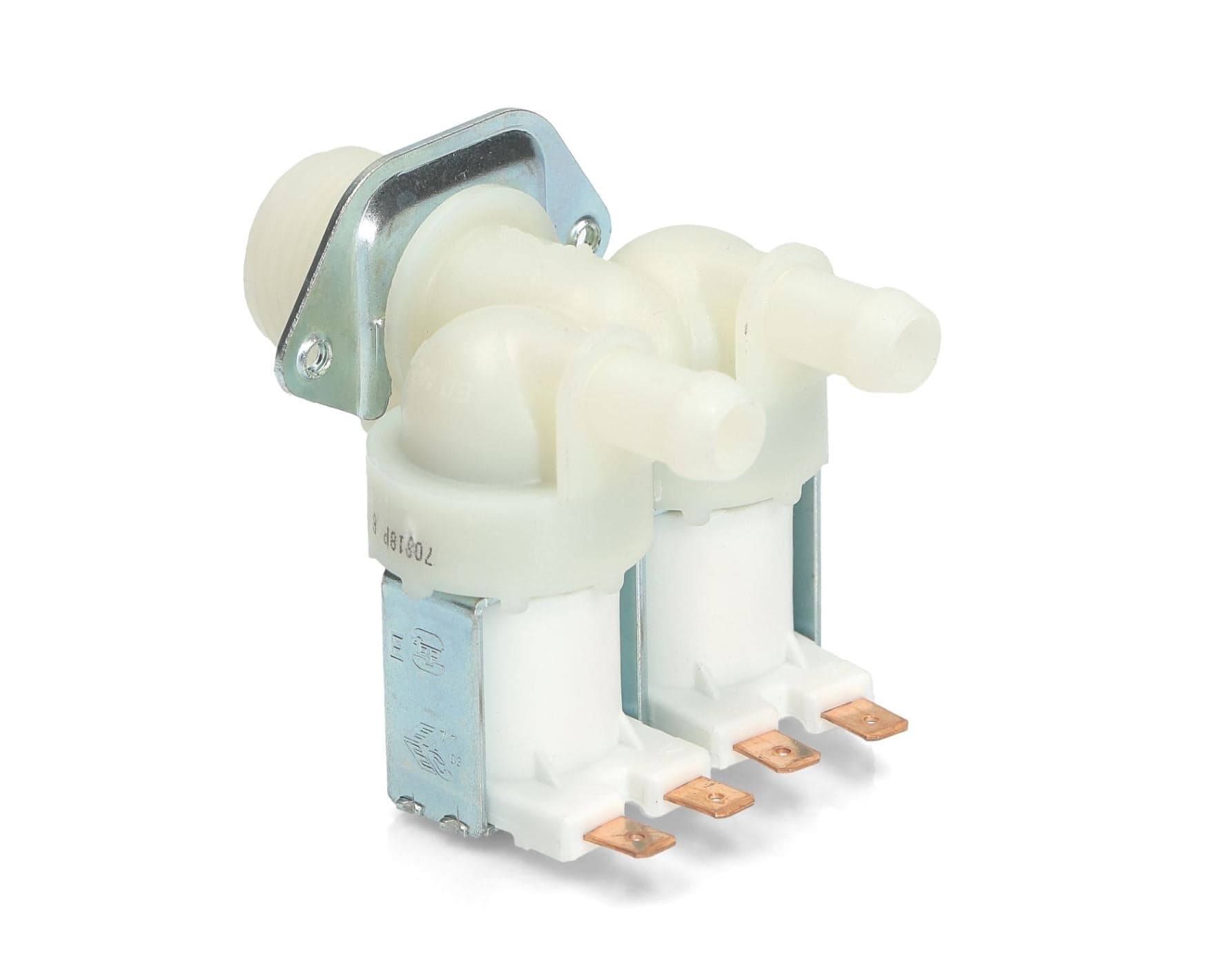 ELETTROVALVOLA 2 VIE 180° BP PER LAVATRICE CANDY BRANDT WHIRLPOOL ARISTON in prodotto EuroStore07 - Alatri, commercioVirtuoso.it