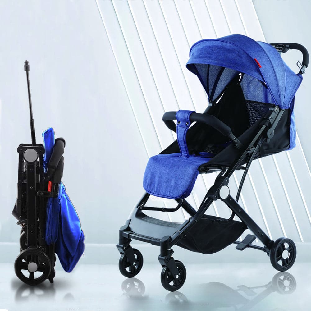 Passeggino Ultraleggero Chiusura Facilitata Salvaspazio Portata 15 kg Blu in Passeggini compatti Danyx - Casoria, commercioVirtuoso.it