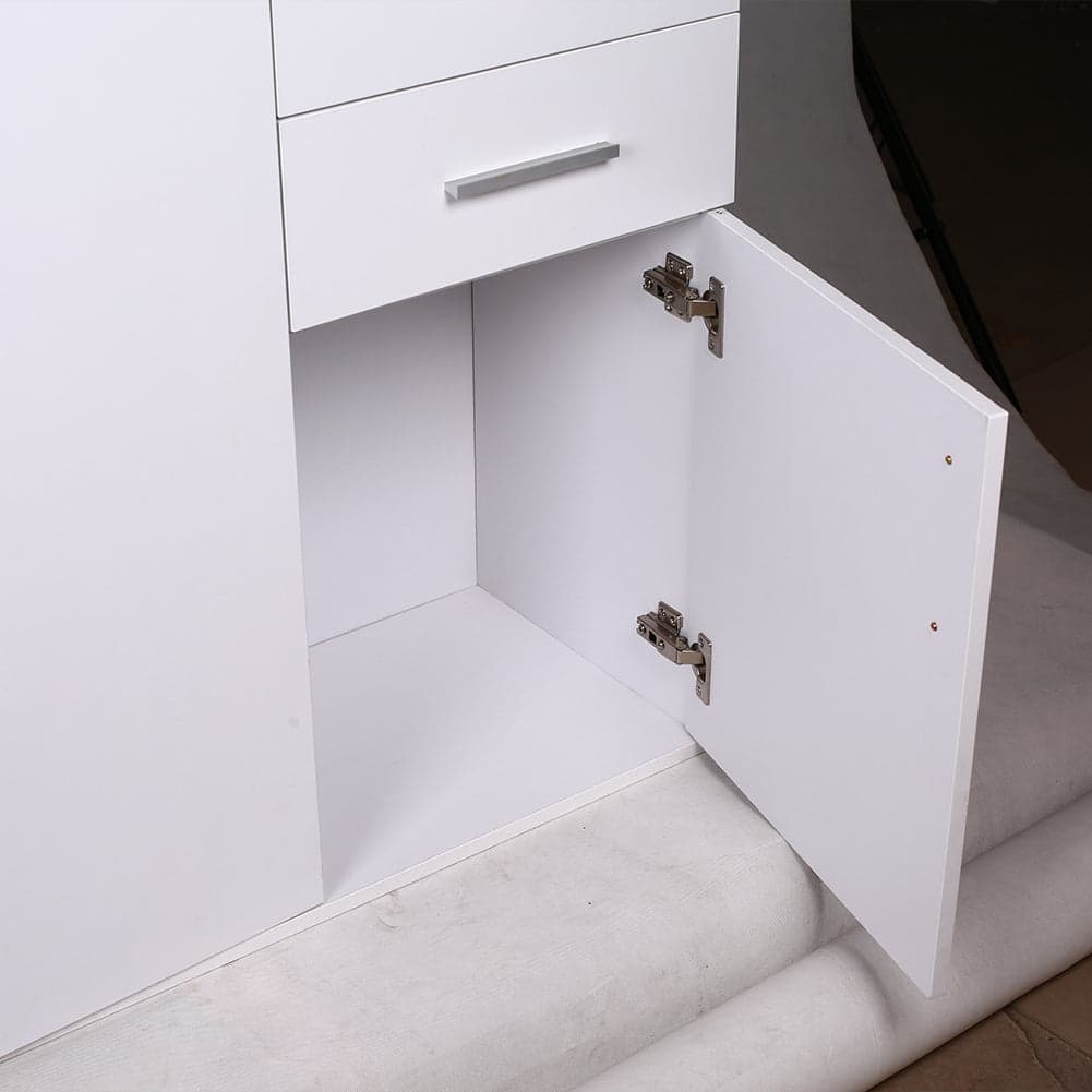Mobile Cassettiera Moderna 3 Porte 2 Cassetti Design Minimal Bianco 120cm in Comò e cassettiere Danyx - Casoria, commercioVirtuoso.it