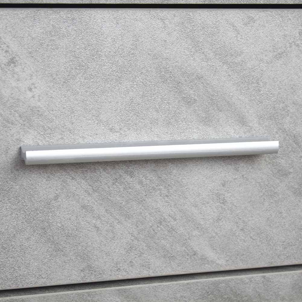 Mobile Cassettiera Moderna 3 Porte 2 Cassetti Design Minimal Bianco Cemento 120cm in Comò e cassettiere Danyx - Casoria, commercioVirtuoso.it