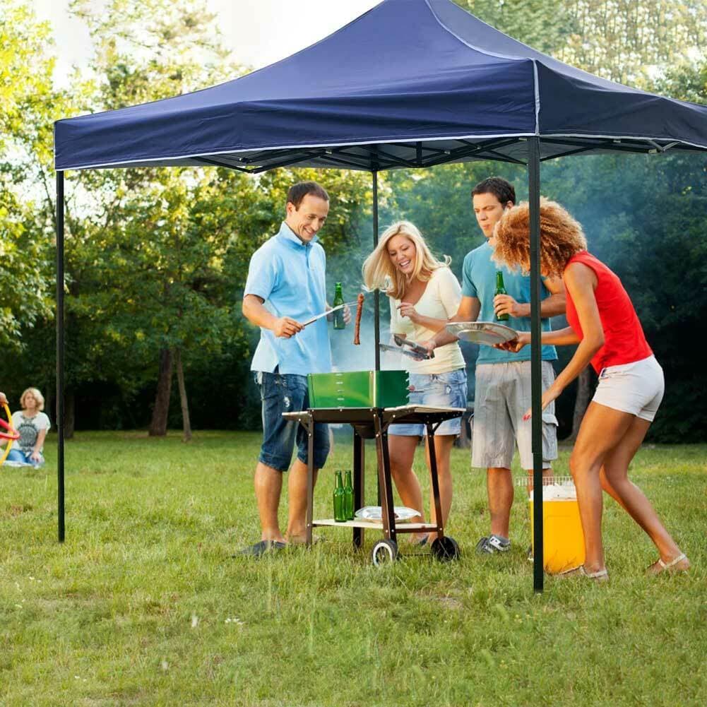 Gazebo 3x3 Pieghevole Impermeabile Richiudibile a Fisarmonica Professionale Blu in Gazebo Danyx - Casoria, commercioVirtuoso.it
