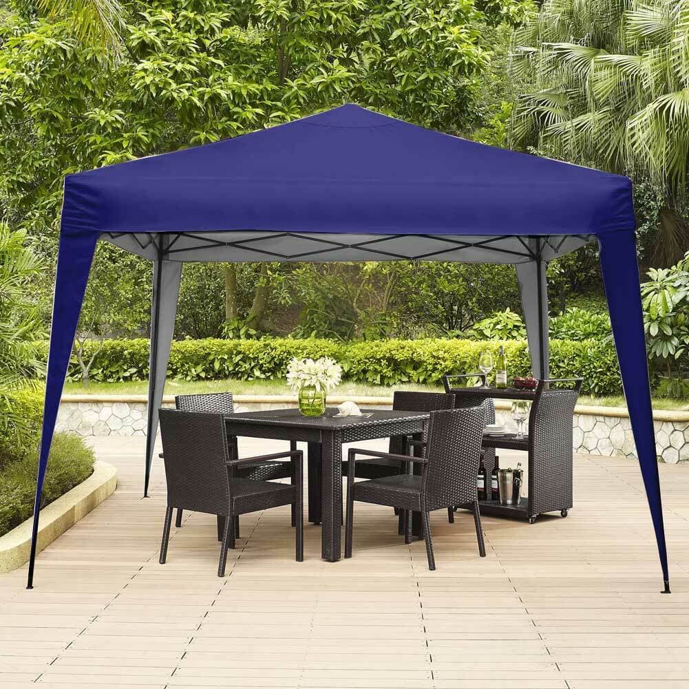 Gazebo 3x3 Pieghevole Blu Impermeabile Pieghevole Tendone Giardino Con Sacca in Gazebo Danyx - Casoria, commercioVirtuoso.it