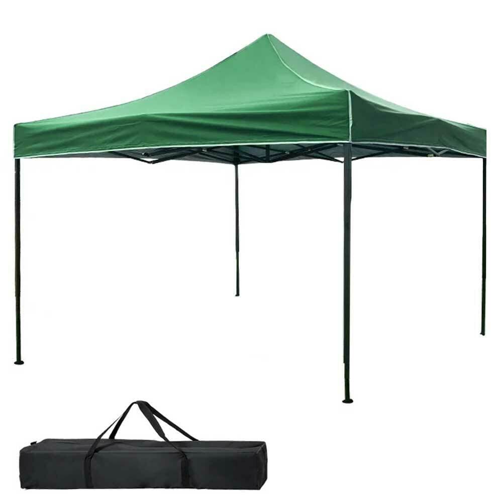 Gazebo 3x3 Pieghevole Impermeabile Richiudibile a Fisarmonica Professionale Verde in Gazebo Danyx - Casoria, commercioVirtuoso.it