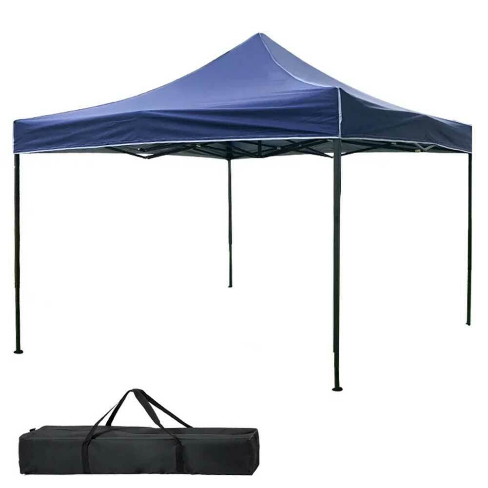 Gazebo 3x3 Pieghevole Impermeabile Richiudibile a Fisarmonica Professionale Blu in Gazebo Danyx - Casoria, commercioVirtuoso.it