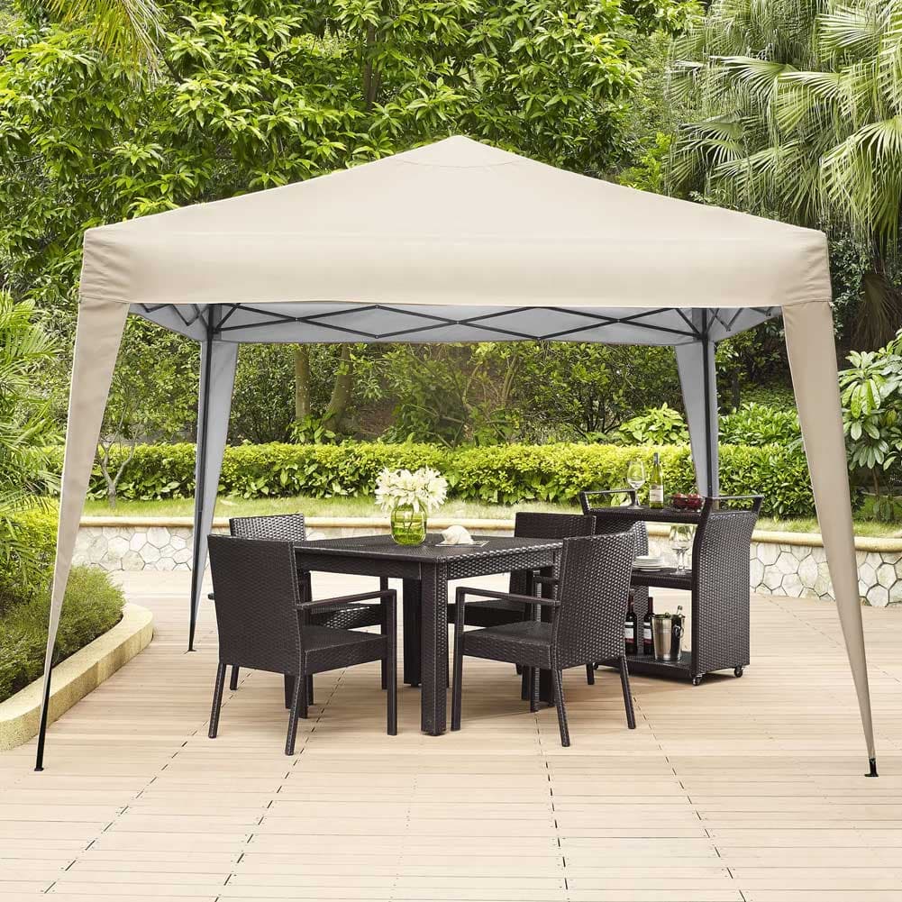 Gazebo 3x3 Pieghevole Beige Impermeabile Pieghevole Tendone Giardino Con Sacca in Gazebo Danyx - Casoria, commercioVirtuoso.it
