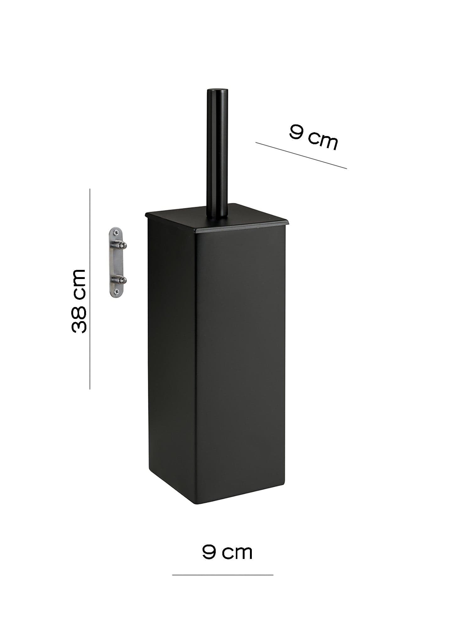 Scopino da Muro Perseo Nero Matt | Eleganza e Minimalismo in Scopini e porta scopini Mondialshop - Parabiago, commercioVirtuoso.it