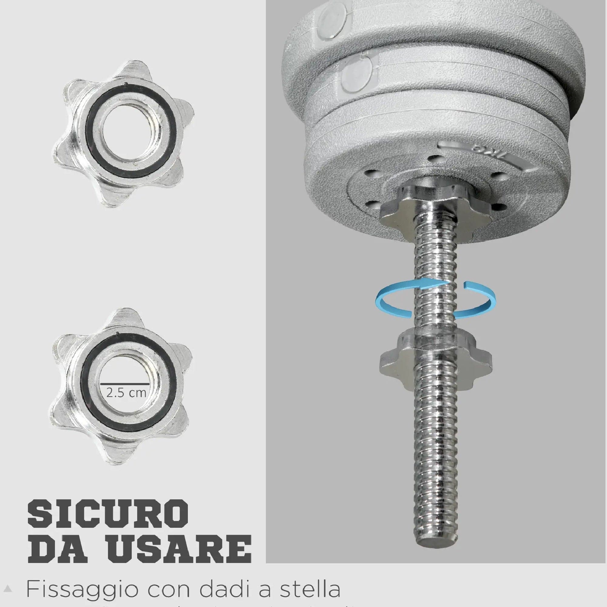 Bilanciere da Squat Sollevamenti per Pesi da Ø2.5 cm MAX 100kg In Acciaio Ø2.5x170cm in Manubri Danyx - Casoria, commercioVirtuoso.it