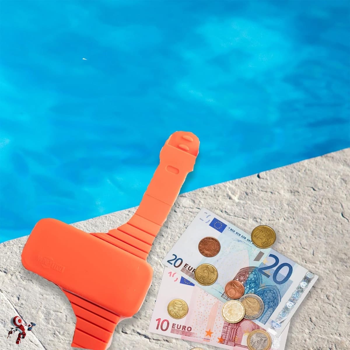 Moneytime - Portafoglio da Spiaggia - Bracciale Portamonete e Banconote in Portafogli Masterbrico - Longobardi, commercioVirtuoso.it