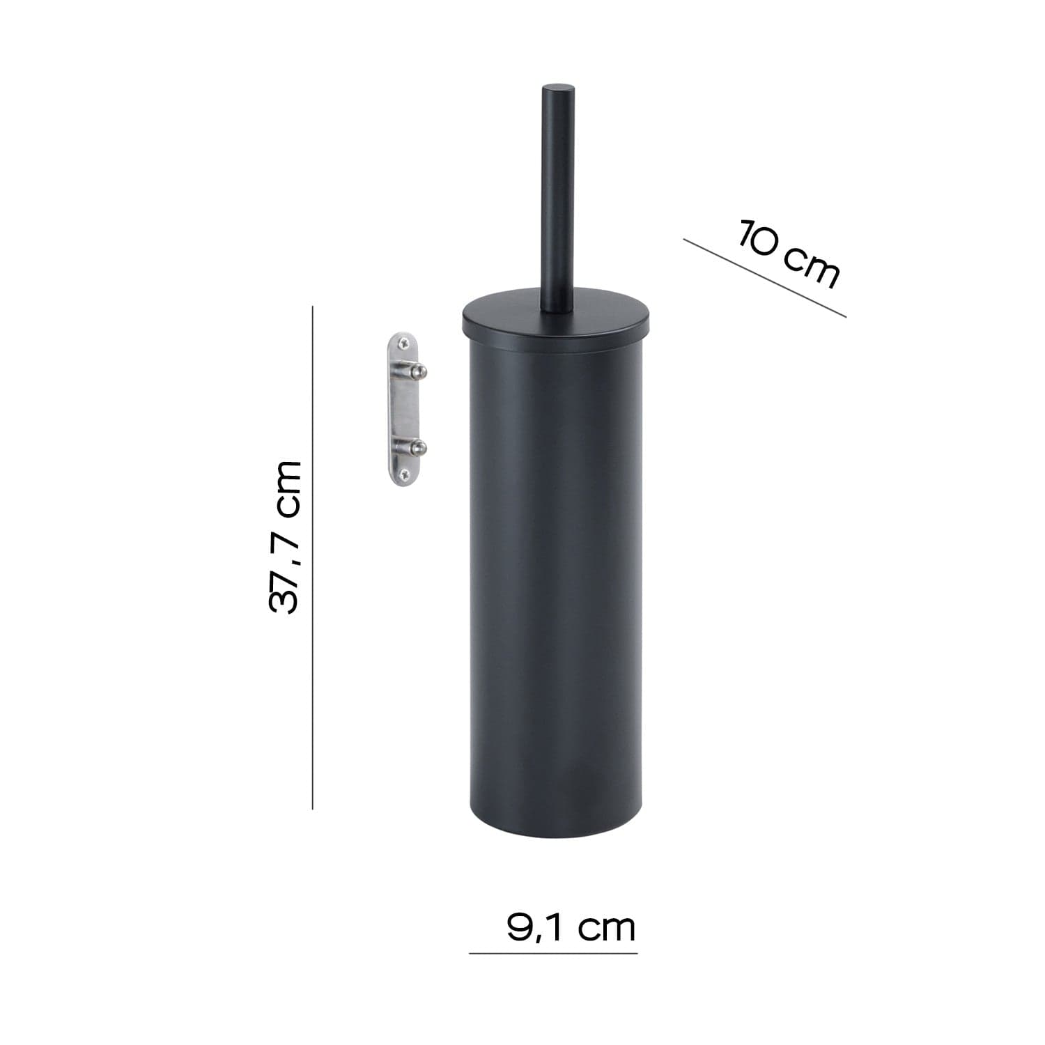 Scopino da Muro Opla Nero Matt | Eleganza e Minimalismo in Scopini e porta scopini Mondialshop - Parabiago, commercioVirtuoso.it