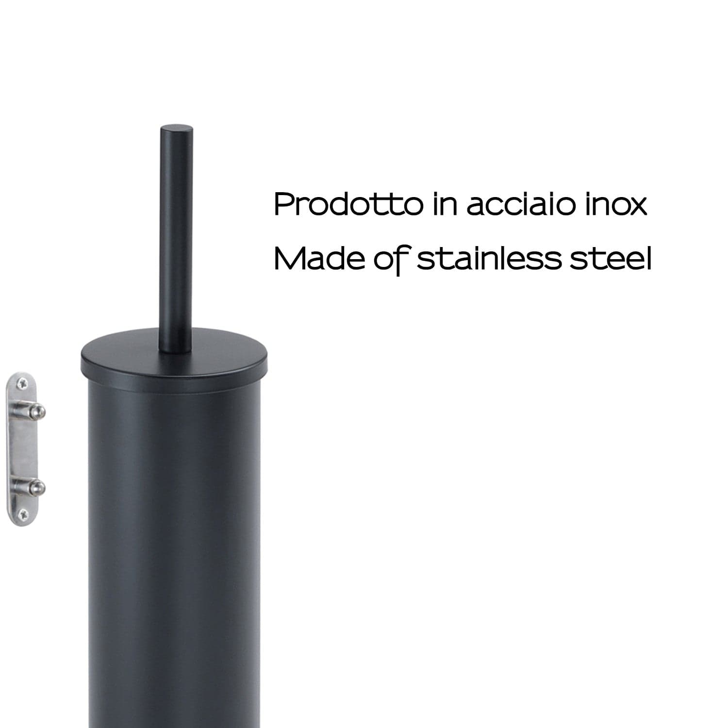 Scopino da Muro Opla Nero Matt | Eleganza e Minimalismo in Scopini e porta scopini Mondialshop - Parabiago, commercioVirtuoso.it