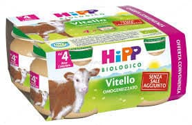 Hipp bio omogeneizzato vitello 4vasettix80g