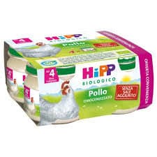 Hipp bio omogeneizzato pollo 80gx4vasetti