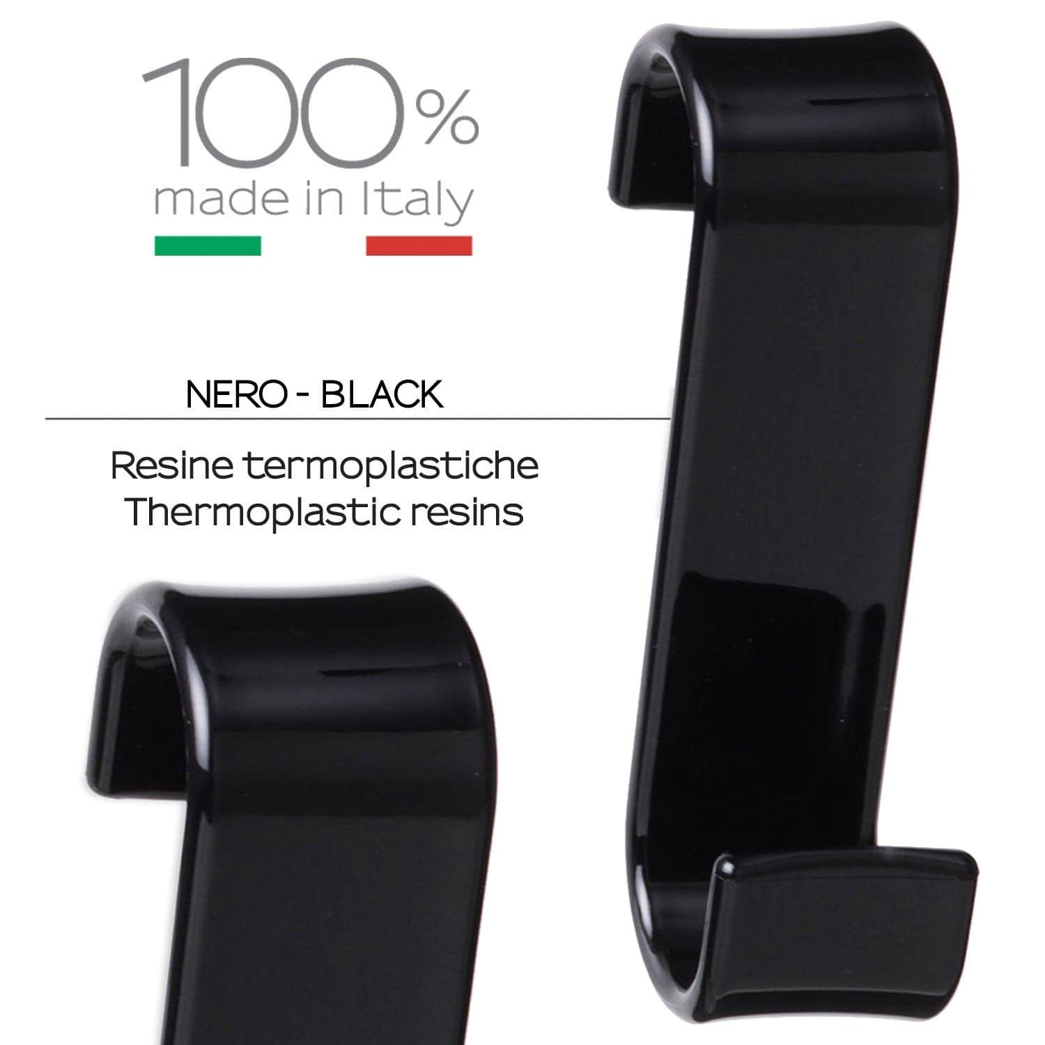 Appendiabiti Termoarredo Mago Nero | Eleganza e Minimalismo in Ganci portasciugamani Mondialshop - Parabiago, commercioVirtuoso.it