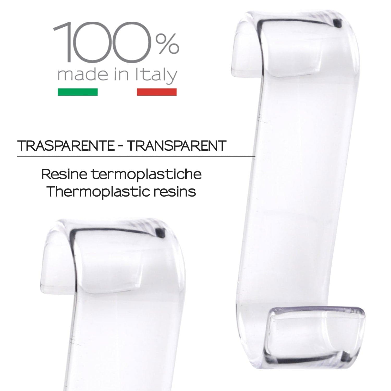 Appendiabiti Termoarredo Mago Trasparente | Discreto e Funzionale in Ganci portasciugamani Mondialshop - Parabiago, commercioVirtuoso.it