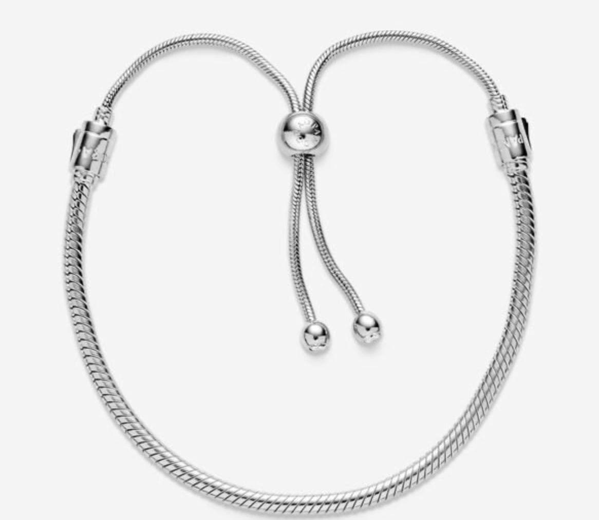 Pandora Bracciale Pandora Moments con maglia snake e chiusura regolabile in Bracciali Alba Gioielli - Casoria, commercioVirtuoso.it