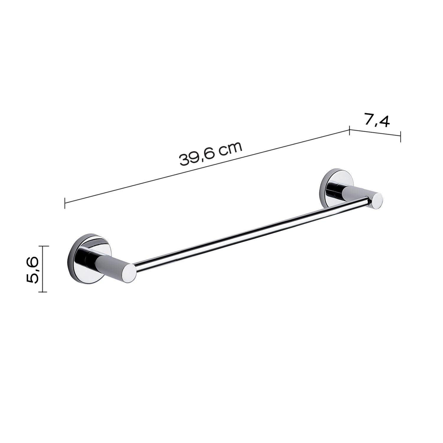 Portasalviette 35 Cm Azzurra Cromato | Salvaspazio in Portasciugamani da parete Mondialshop - Parabiago, commercioVirtuoso.it