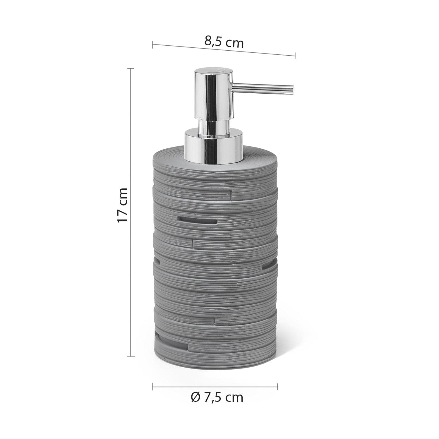 Dosasapone Alin Grigio | Eleganza Minimal in Dosatori per sapone liquido Mondialshop - Parabiago, commercioVirtuoso.it