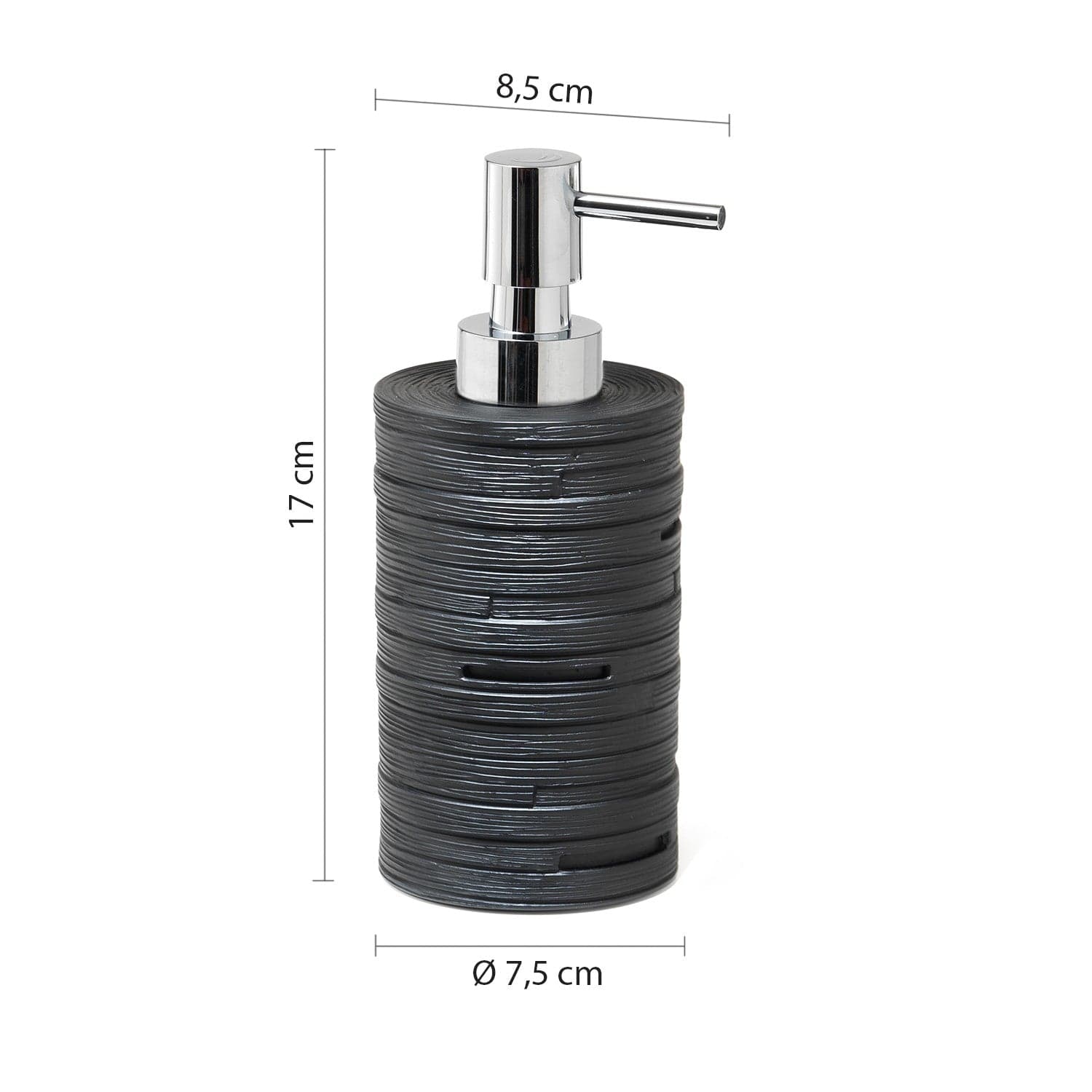 Dosasapone Alin Nero | Design Raffinato in Dosatori per sapone liquido Mondialshop - Parabiago, commercioVirtuoso.it
