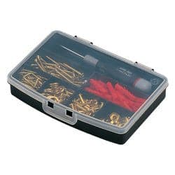 Porta minuteria Terry 1002308 ORGANIZER 7 Ps Nero e Trasparente in Cassette porta attrezzi Scontolo.net - Potenza, commercioVirtuoso.it