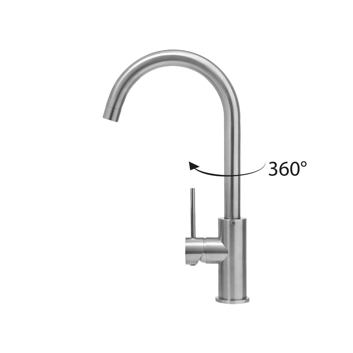 Rubinetto Cucina Acciaio Inox Canna ESSENTIAL-X in Rubinetti per lavelli da cucina Mondialshop - Parabiago, commercioVirtuoso.it