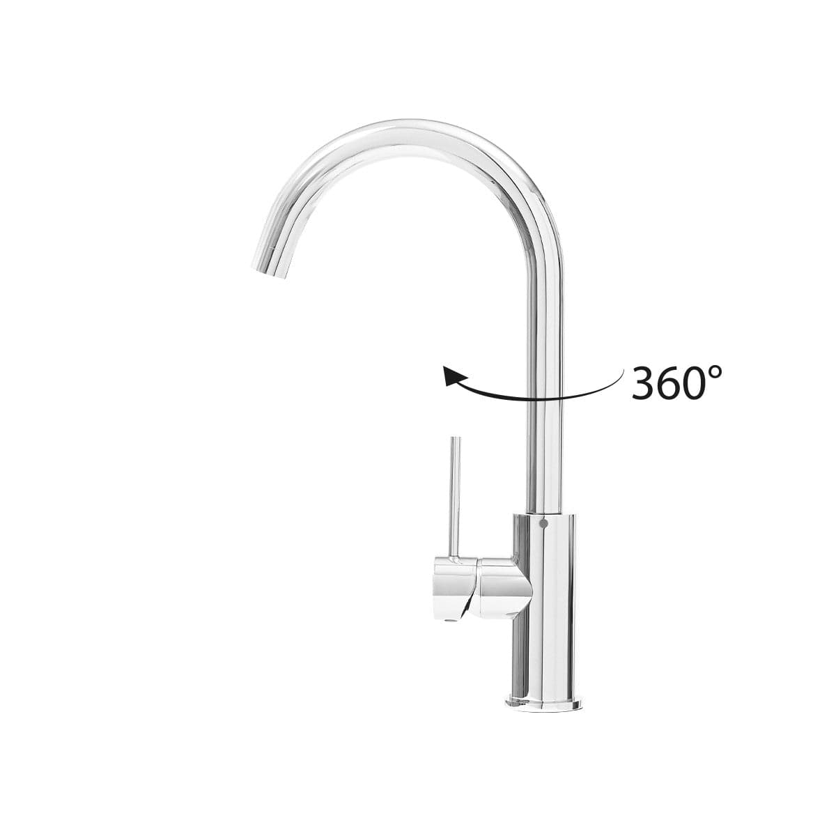Rubinetto Cucina Acciaio Inox Canna Girevole ESSENTIAL-X in Rubinetti per lavelli da cucina Mondialshop - Parabiago, commercioVirtuoso.it